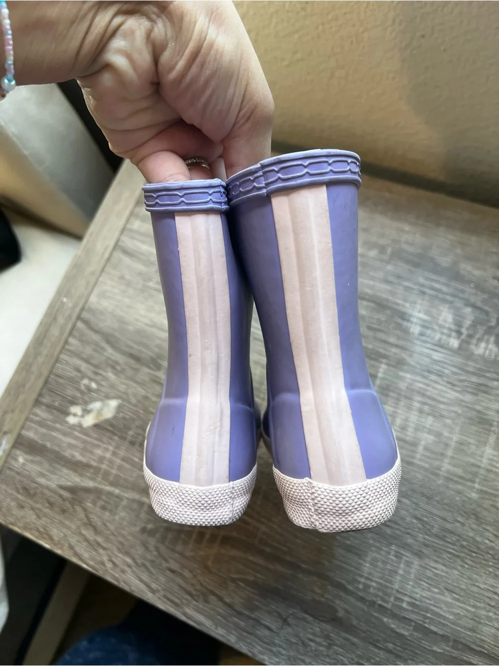 Hunter Kids Lavender Rubber Rain Boots 5/6c
